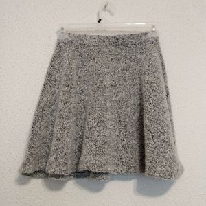 PPLA Clothing Gray Black Wool Blend Flare Skirt M